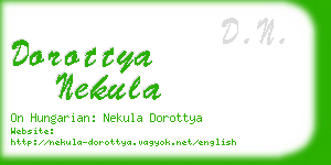 dorottya nekula business card